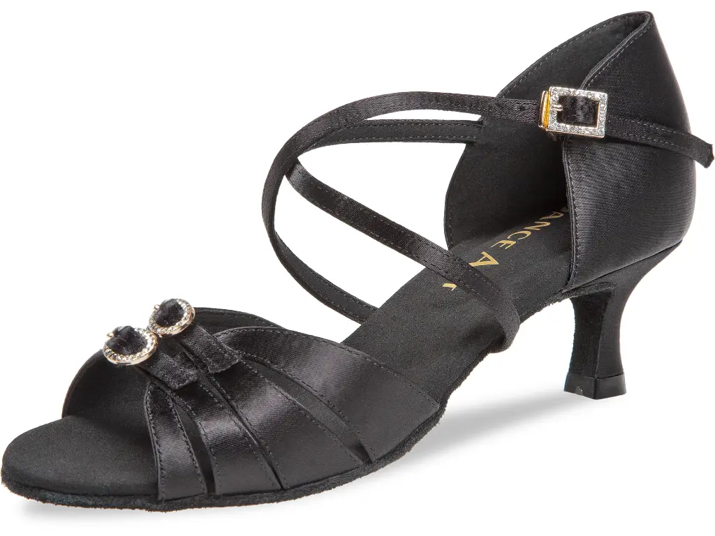 220-505-091 Dance Art Damen Turnier Tanzschuhe 5 cm Flare schwarz