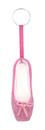 Schlüsselanhänger "Spitzenschuh glitter"
